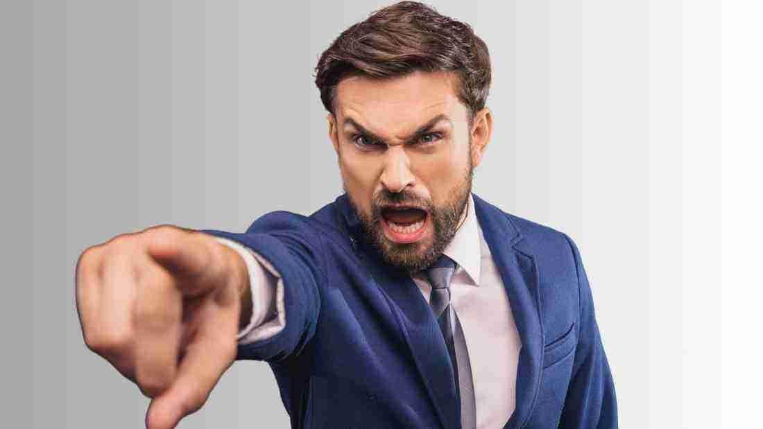 An angry man