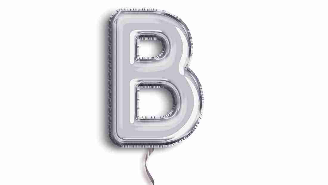 The letter B