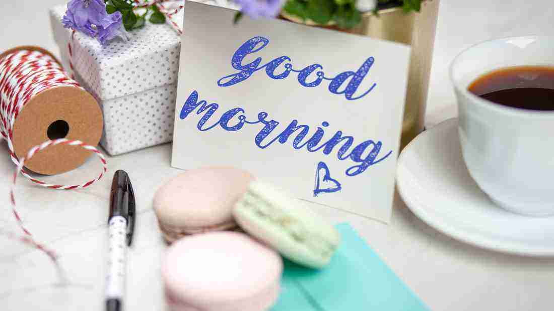 Good morning - it is going to be a lovely day