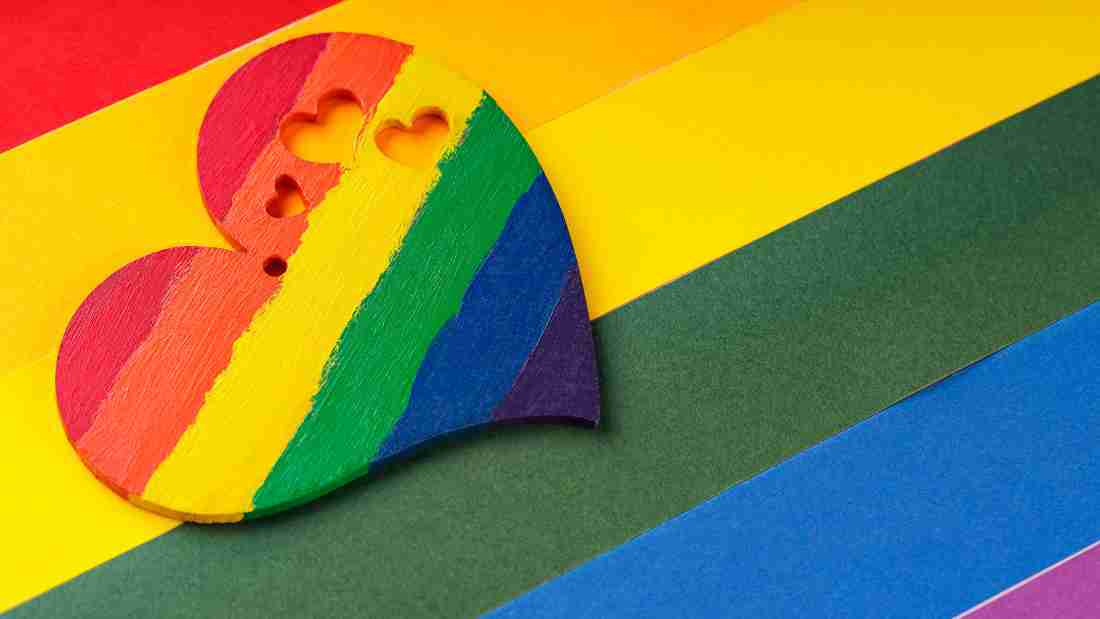 The colours of the rainbow - love is love