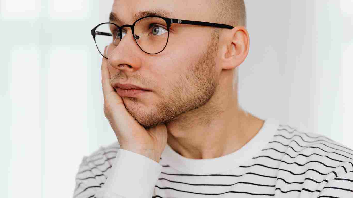 A man who looks quite sad