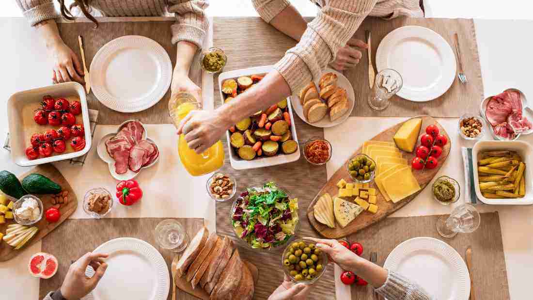 A delicious family meal