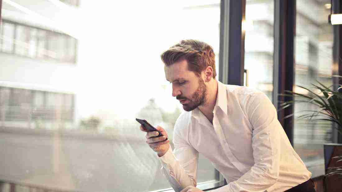 A man reading a text