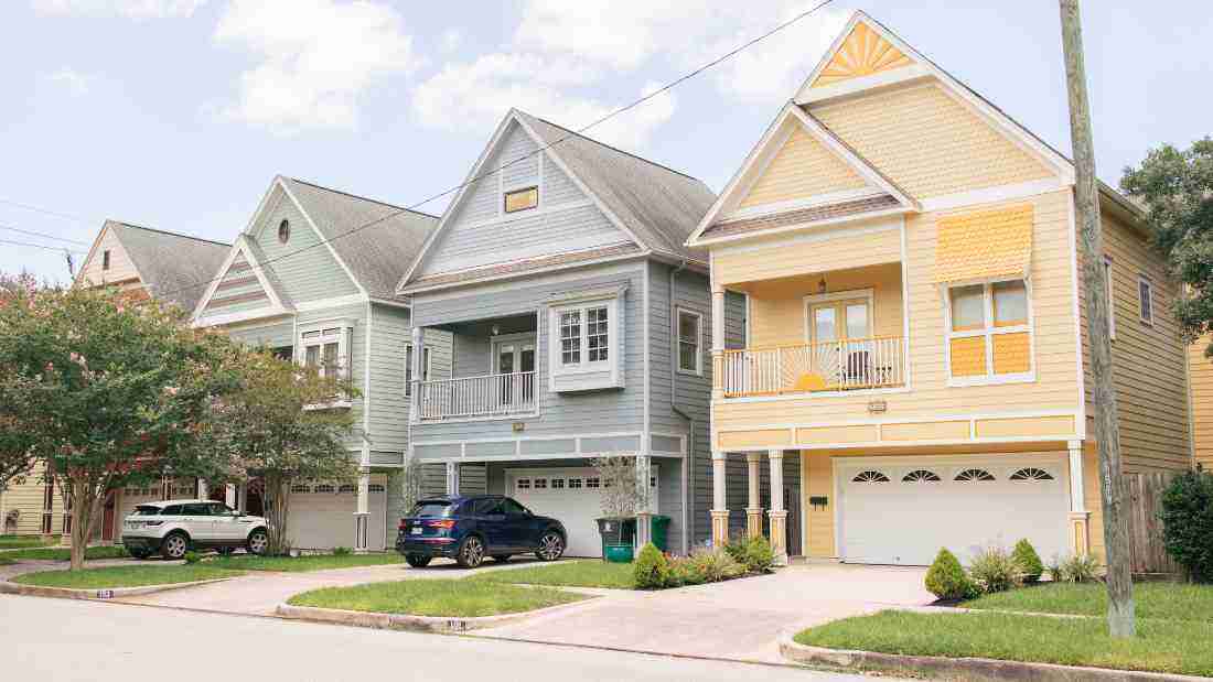 A row of houses