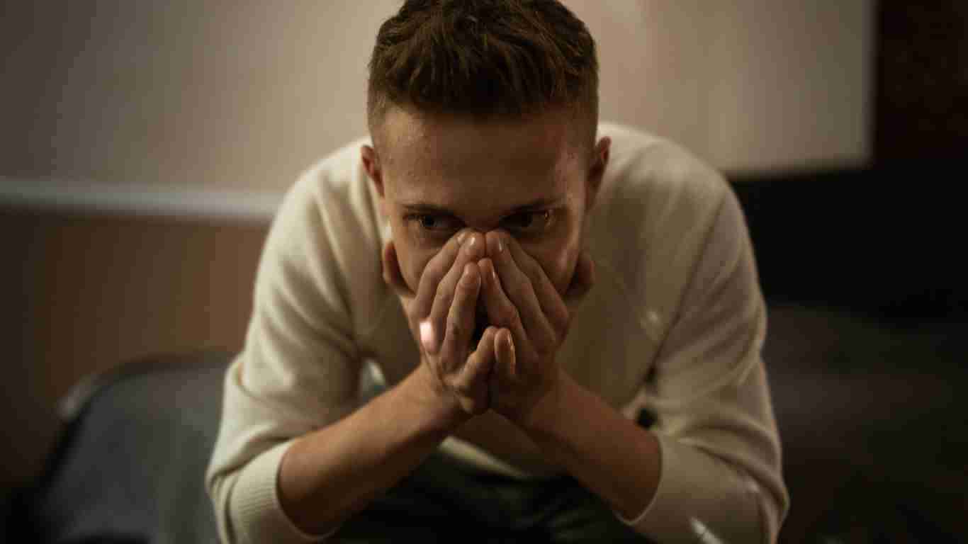 An extremely worried man