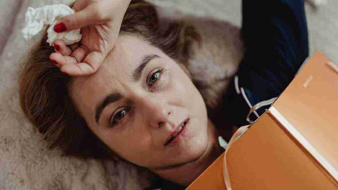 A depressed woman