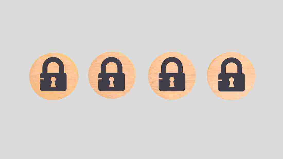 Several lock signs, signifying privacy