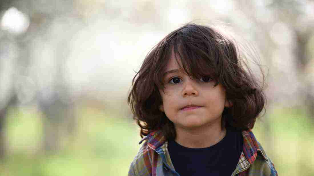 Distressed little boy