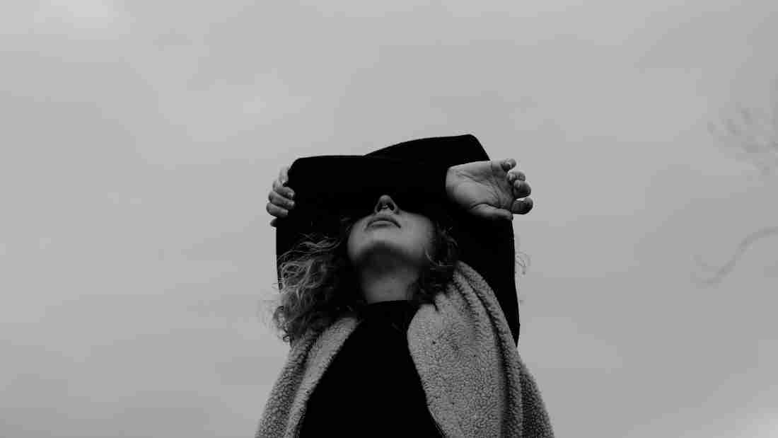 A depressed young woman