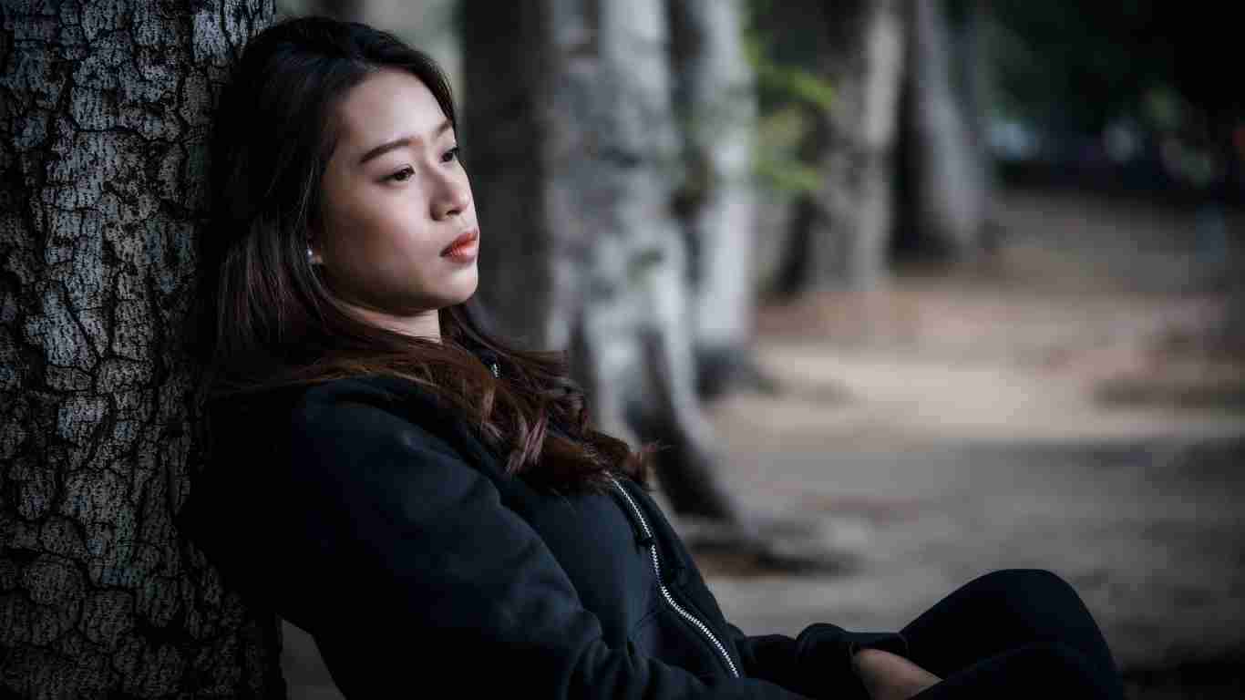 A woman who is struggling with depression