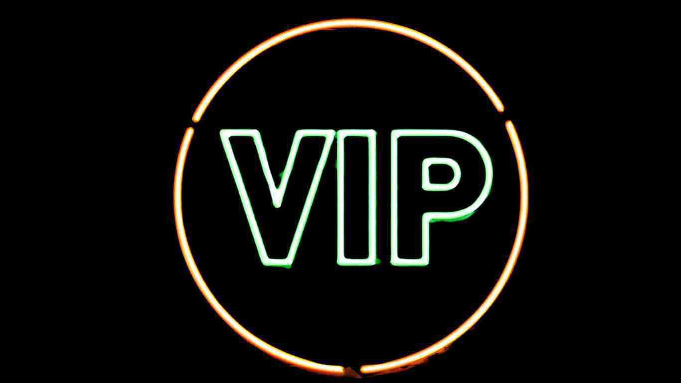 A VIP sign - very important person