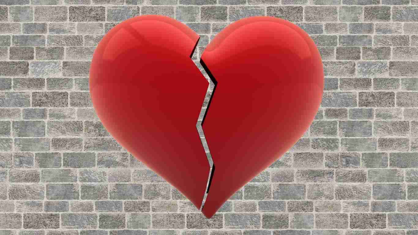 A broken heart