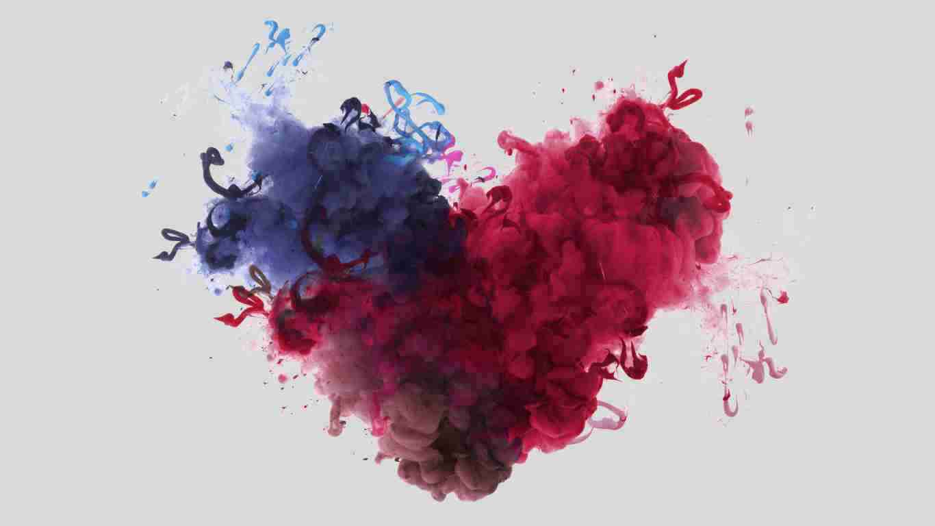 An illustration of a shattered heart