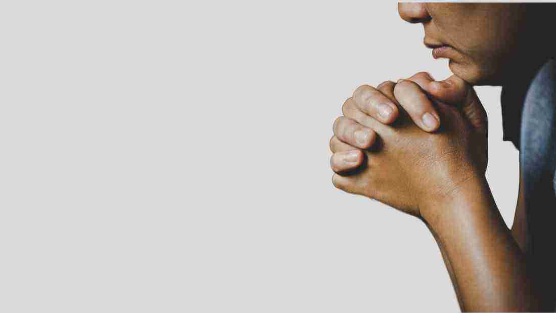 A man praying