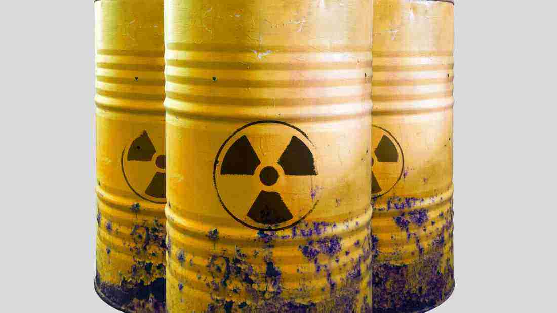 Barrels full of a toxic substance