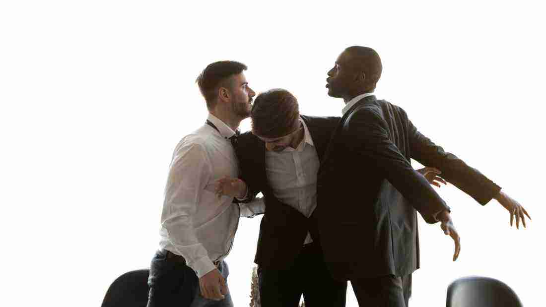Men fighting