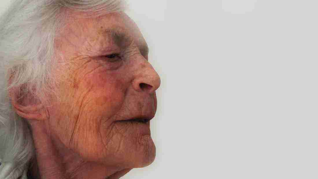 A very sad old woman