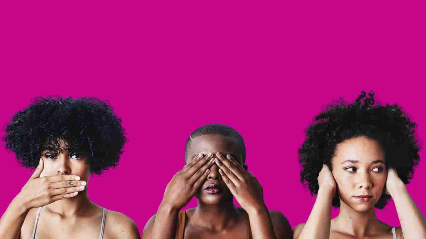 See no evil, hear no evil, speak no evil - pretending to be deaf, blind and mute