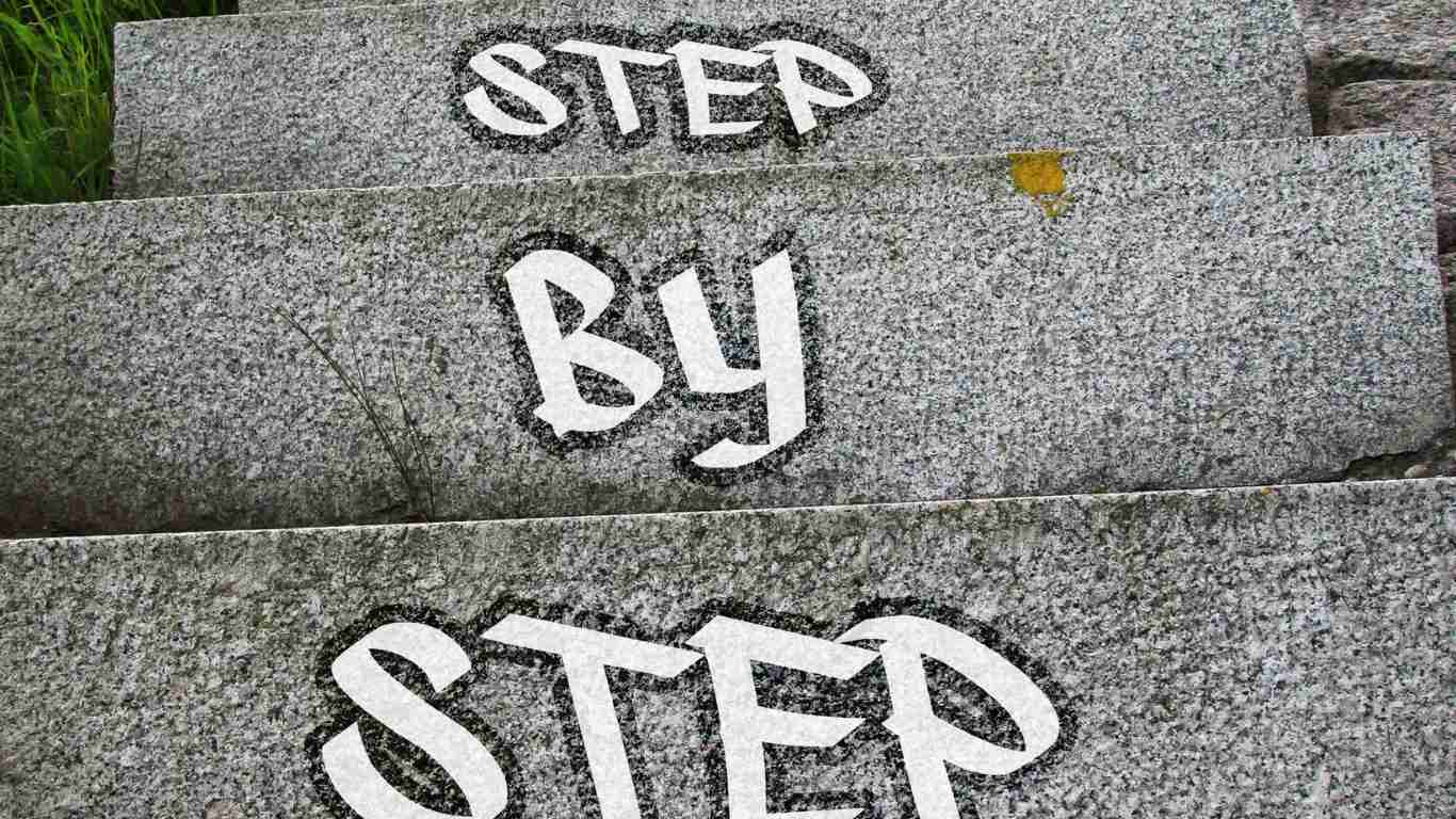 Step by step you make your way to success