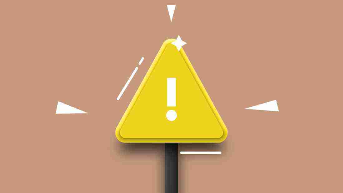 A warning sign