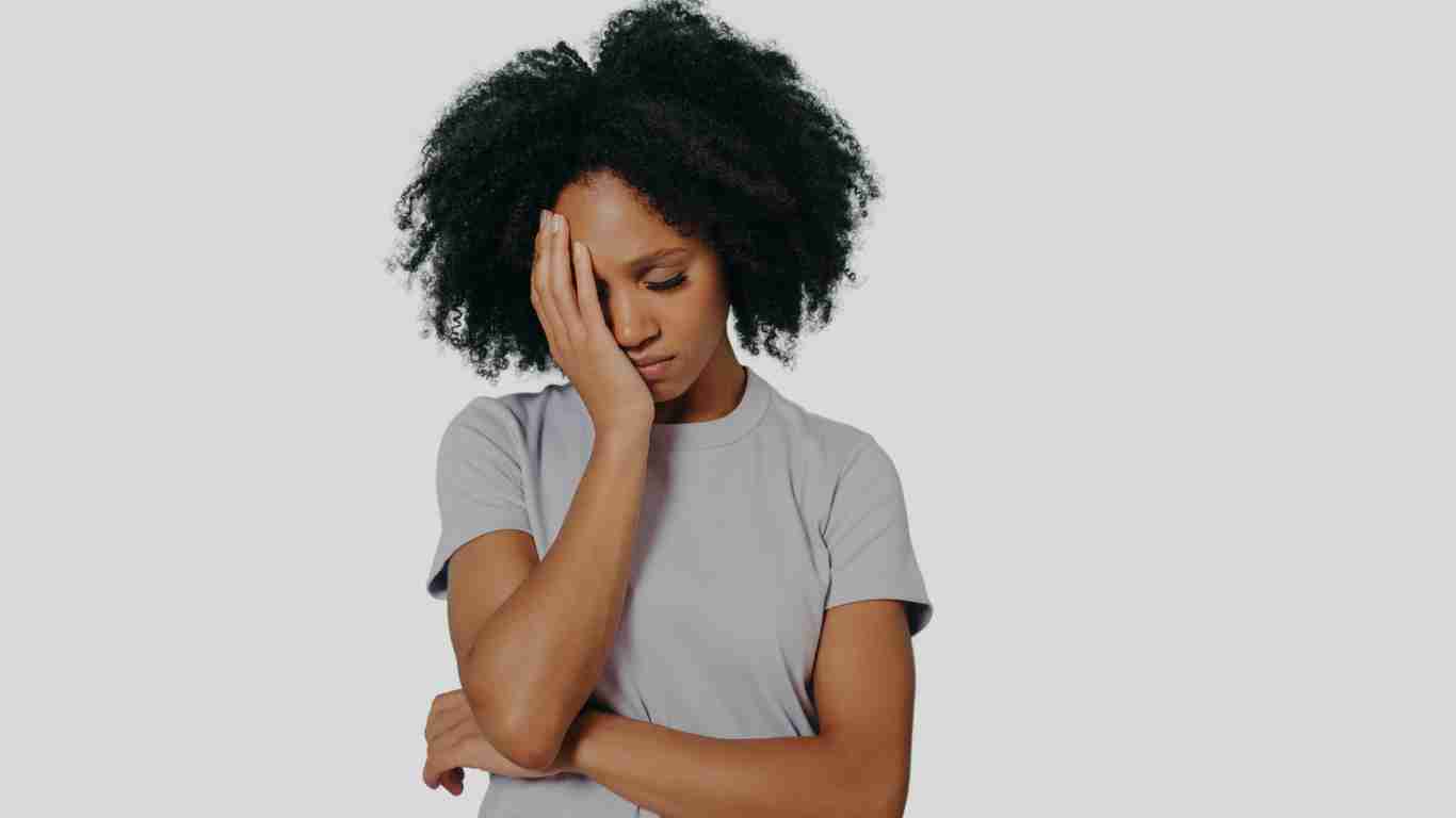 A woman who is starting to doubt her sanity because of gaslighting