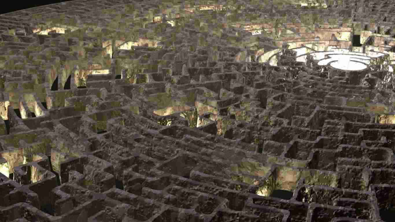 A massive convoluted maze