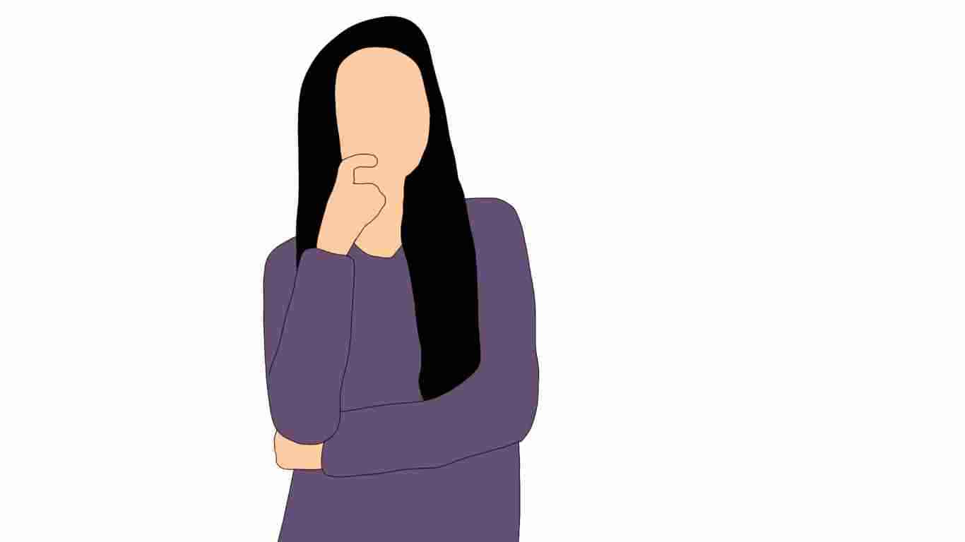 Loss of identity - a woman with no face