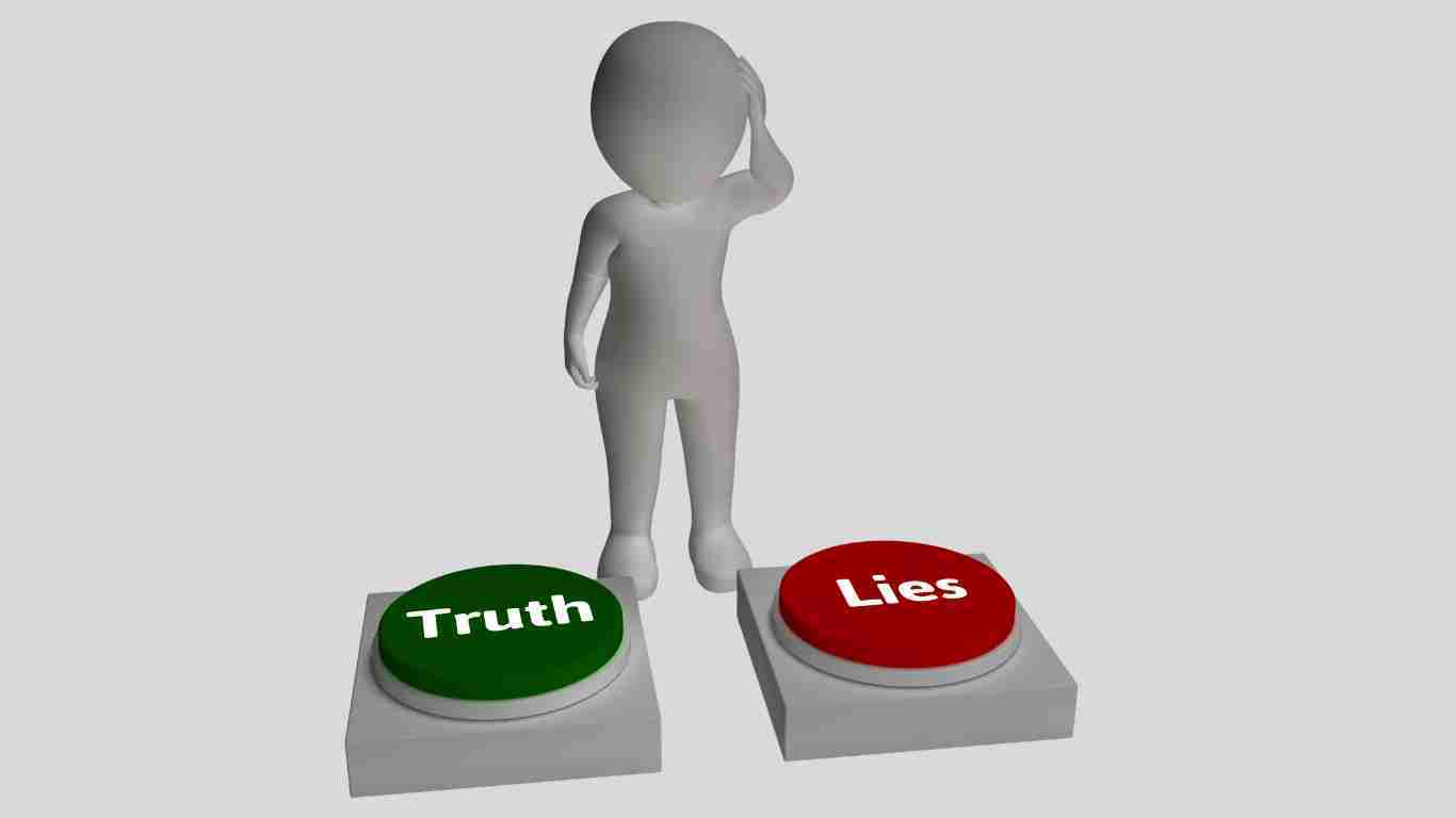 A man who cannot figure out what is true and what is a lie