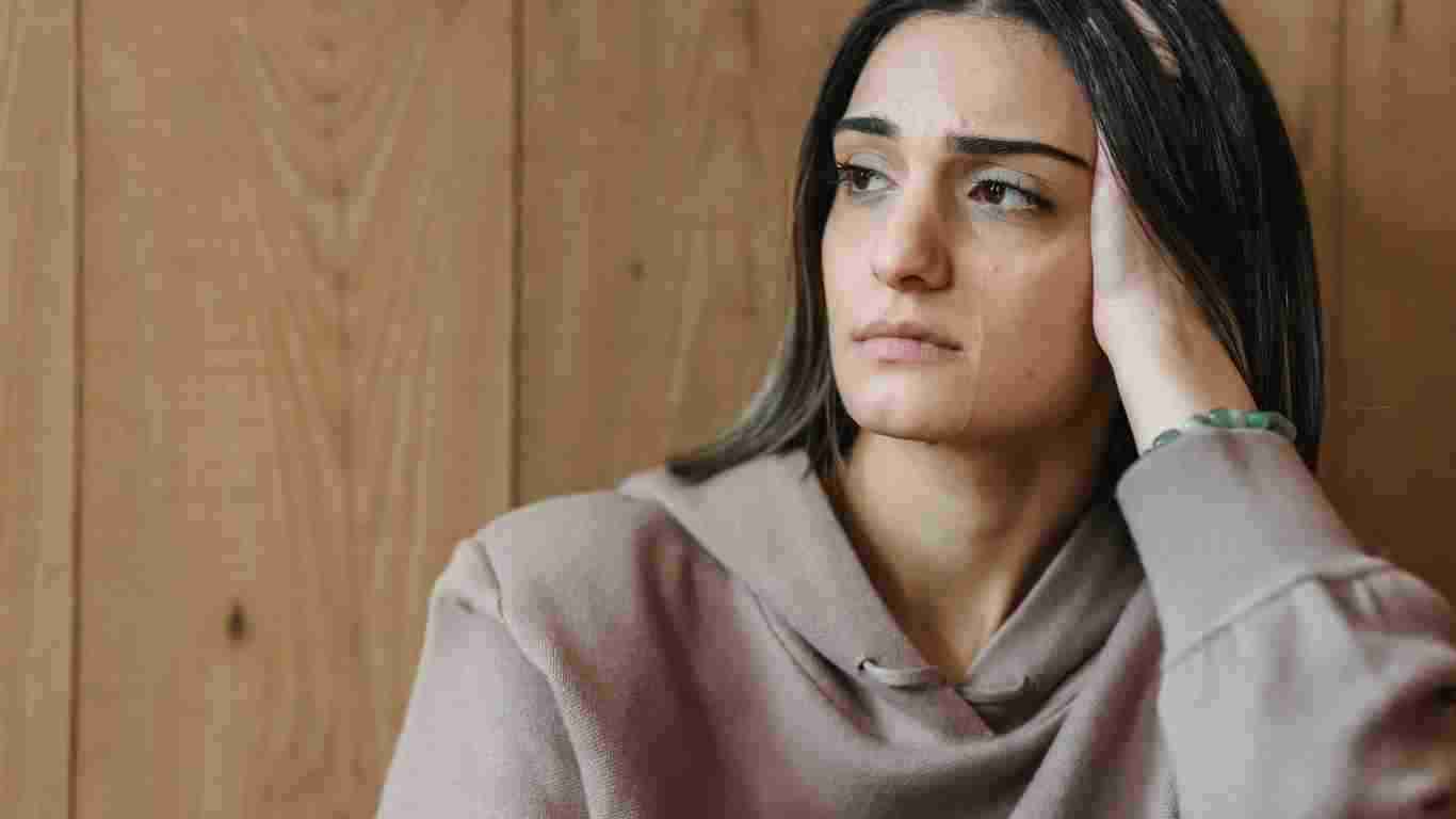An unhappy woman