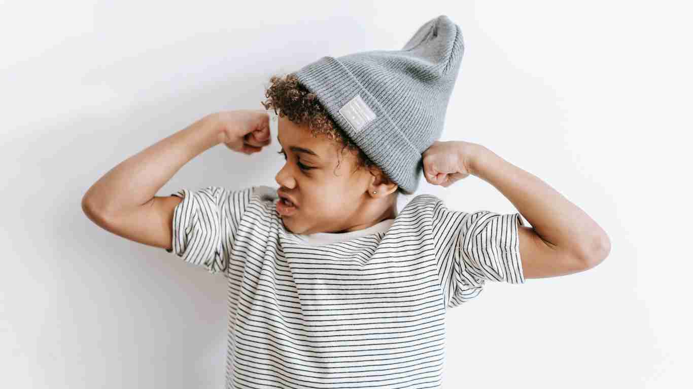 A strong little boy