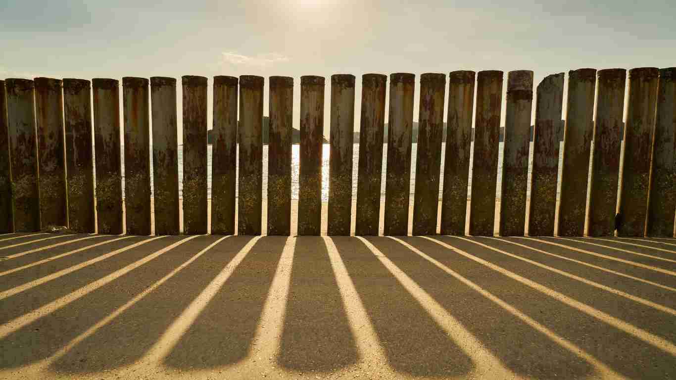 A wooden fence, representing a psychological boundary
