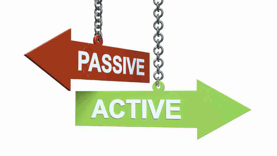 Signs to active versus passive