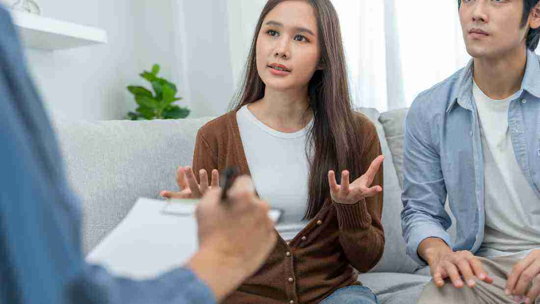 A couple in therapy