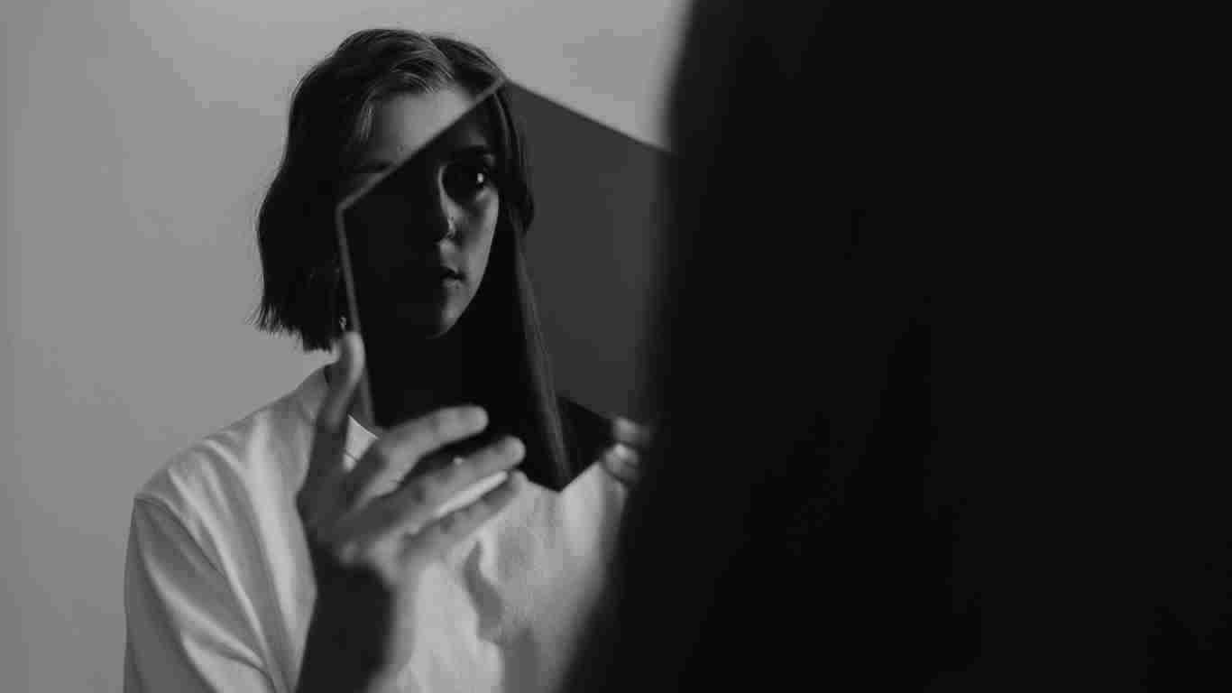 A woman struggling with an unstable sense of self and identity