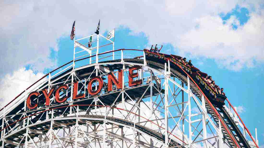 A massive rollercoaster