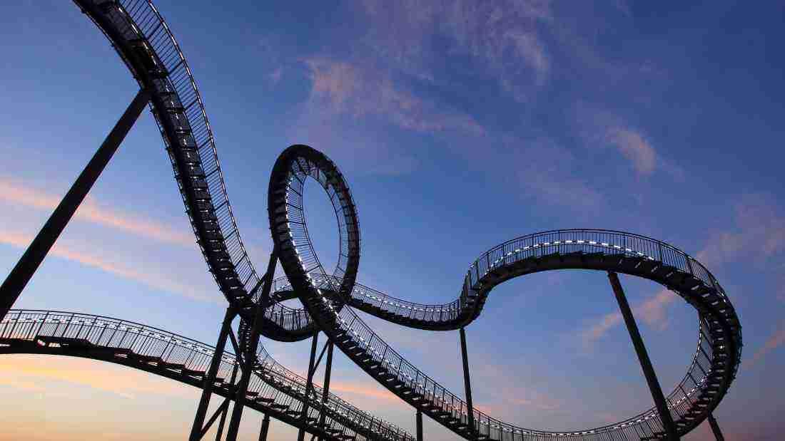 A massive rollercoaster