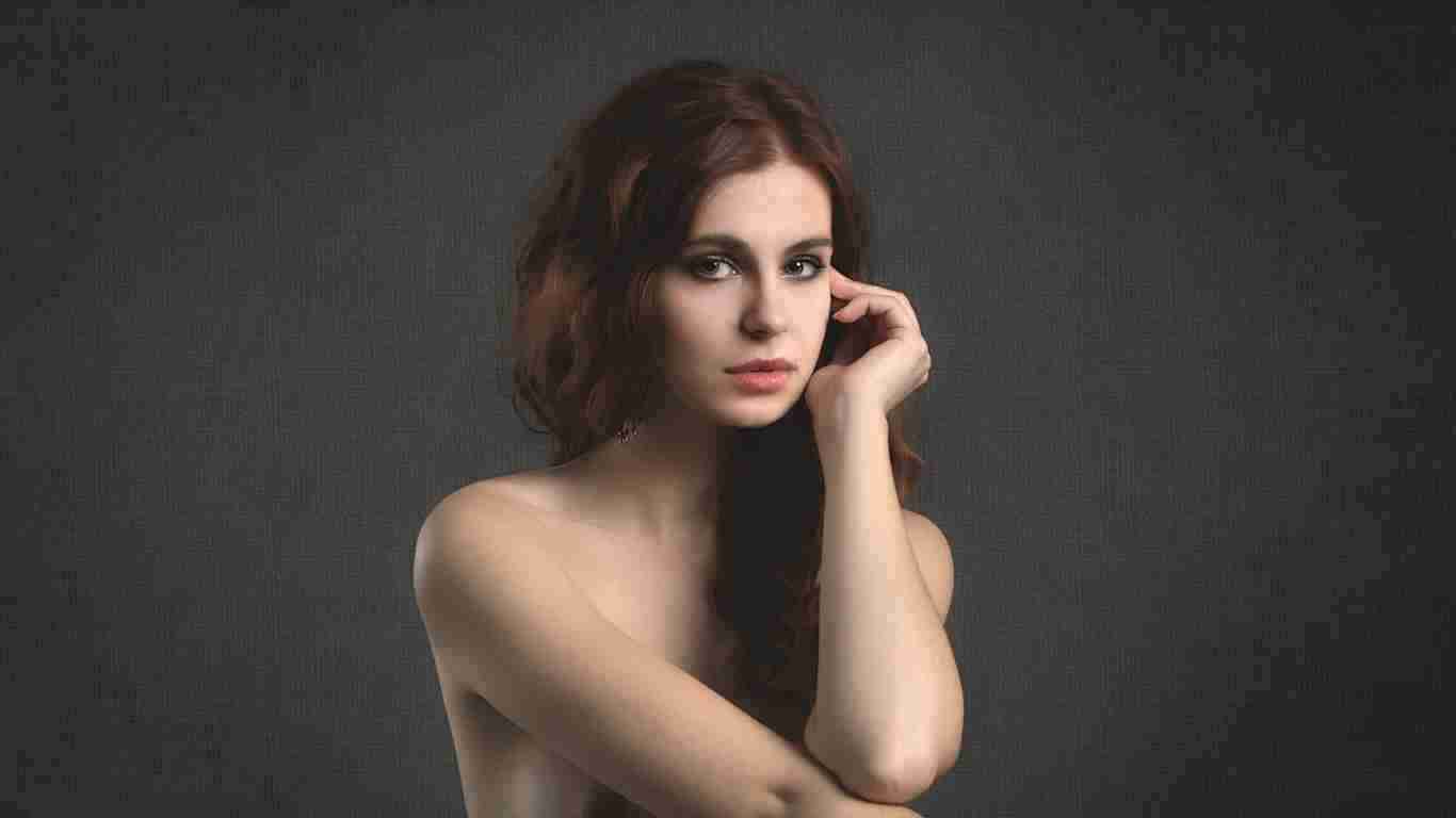 A woman striking a very sexy pose