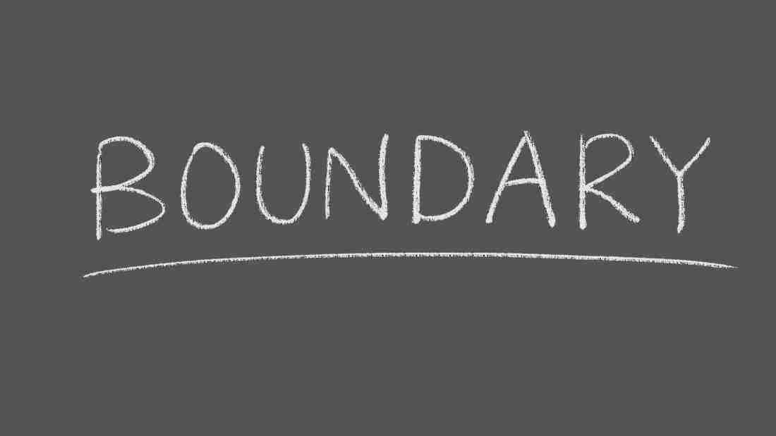 The word BOUNDARY
