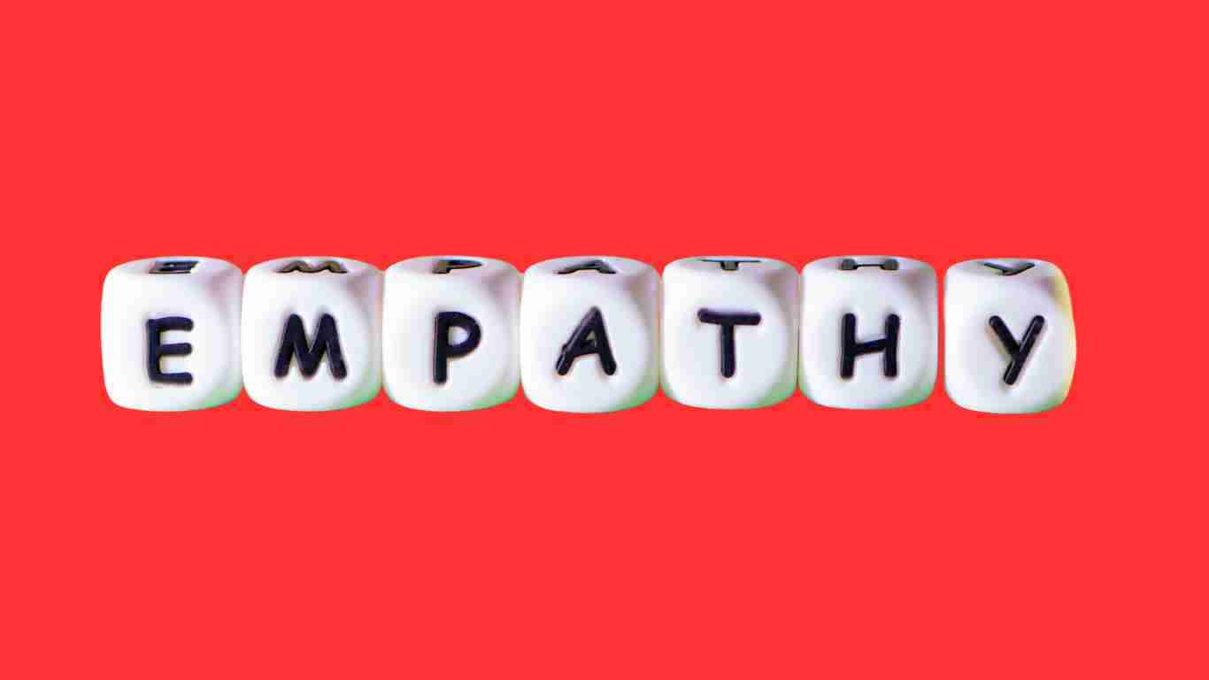 Wooden blocks making up the word empathy