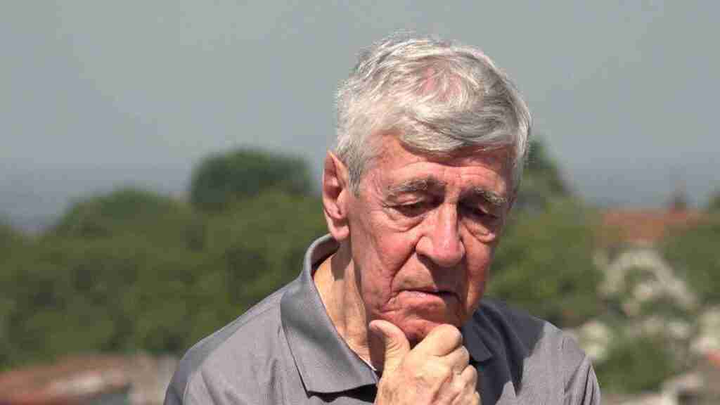 A depressed old man.