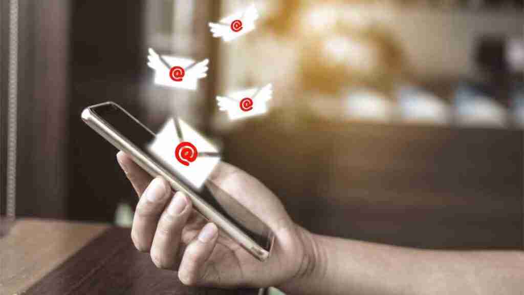 Sending messages to grandchildren by email.
