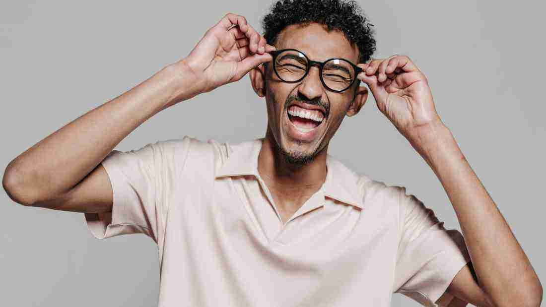 Man laughing