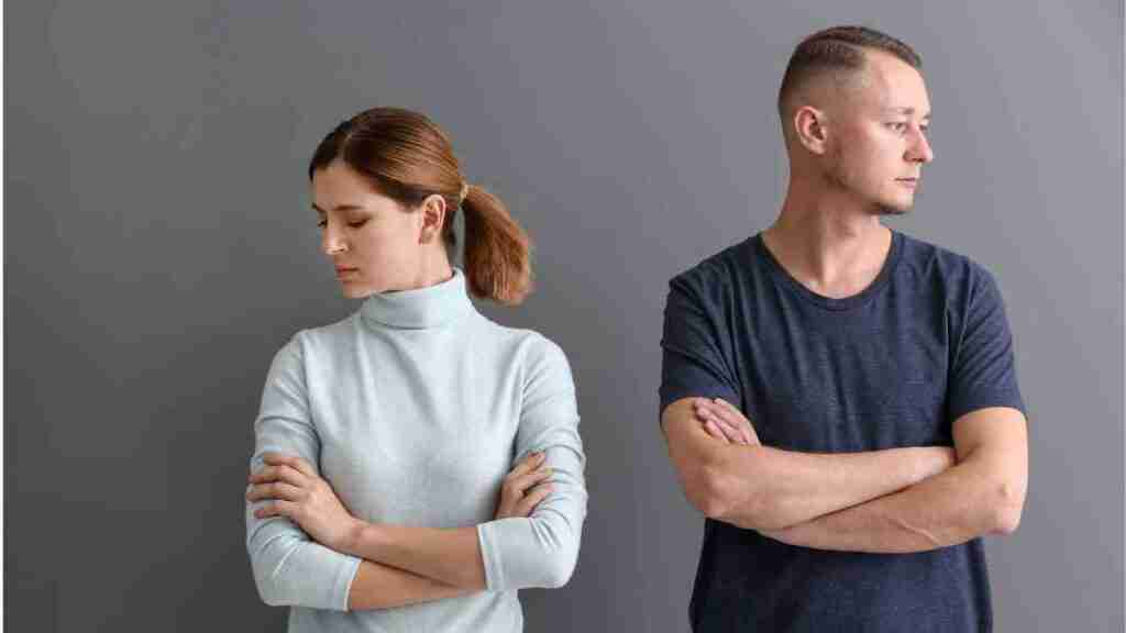 A couple displaying narcissistic behaviors in their relationship.