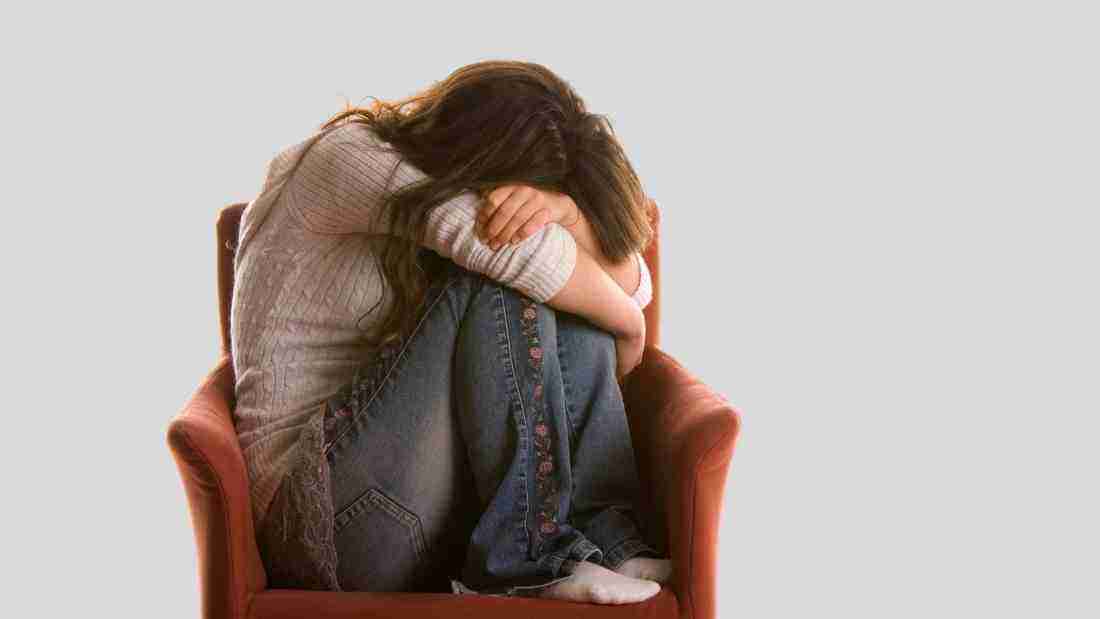 A desperately sad young woman
