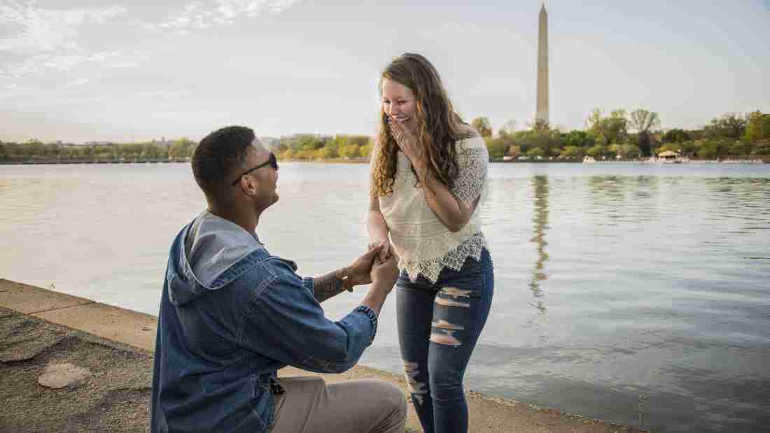 A romantic marriage proposal