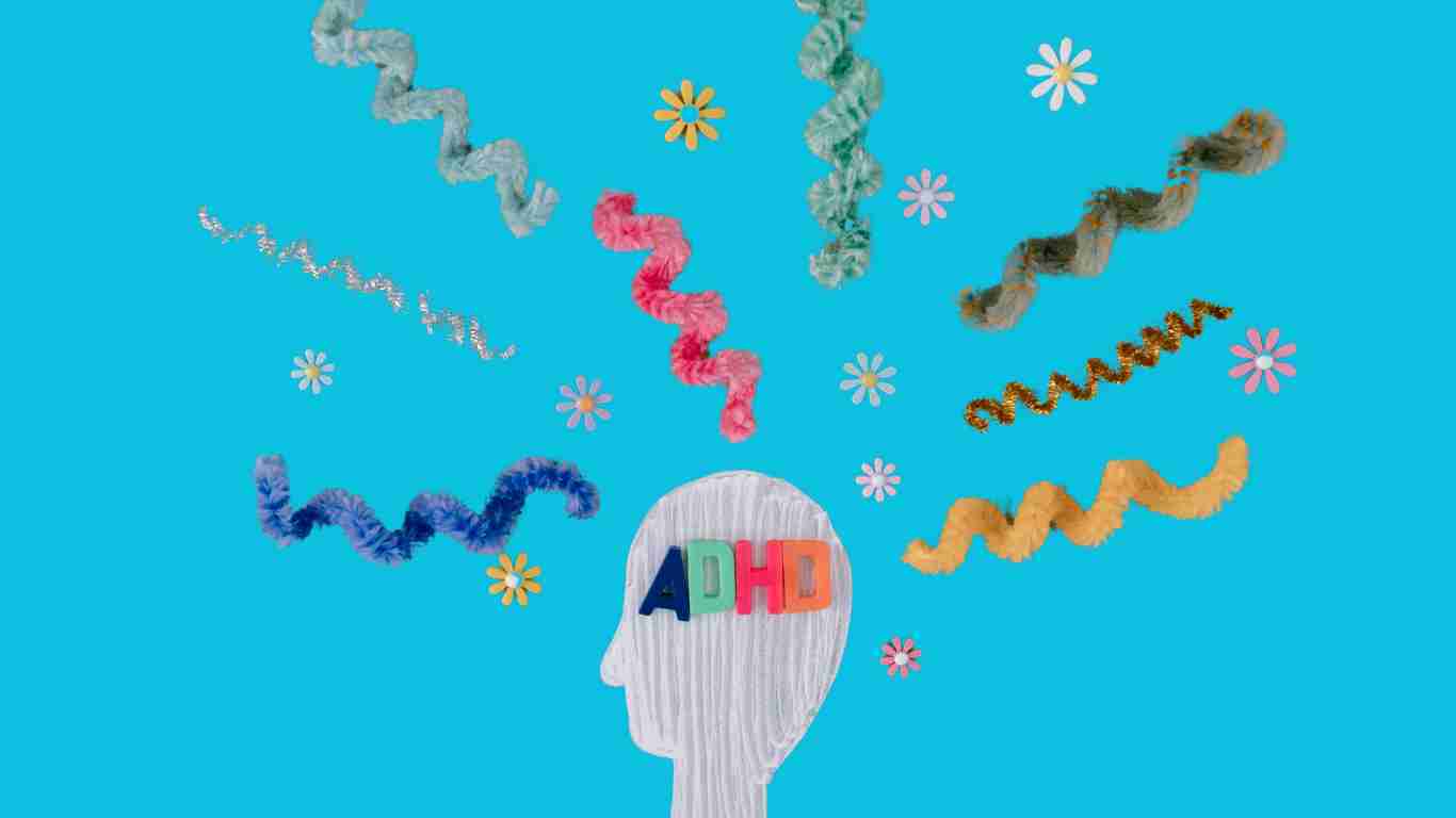 An illustration of the impact of ADHD on the brain