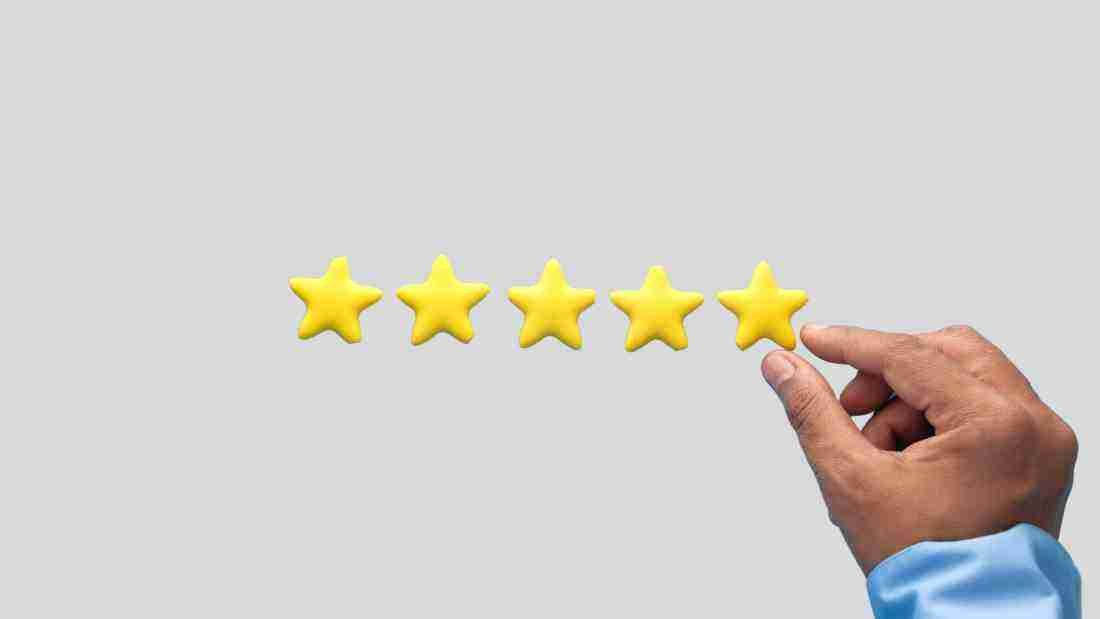 Stars denoting positive feedback