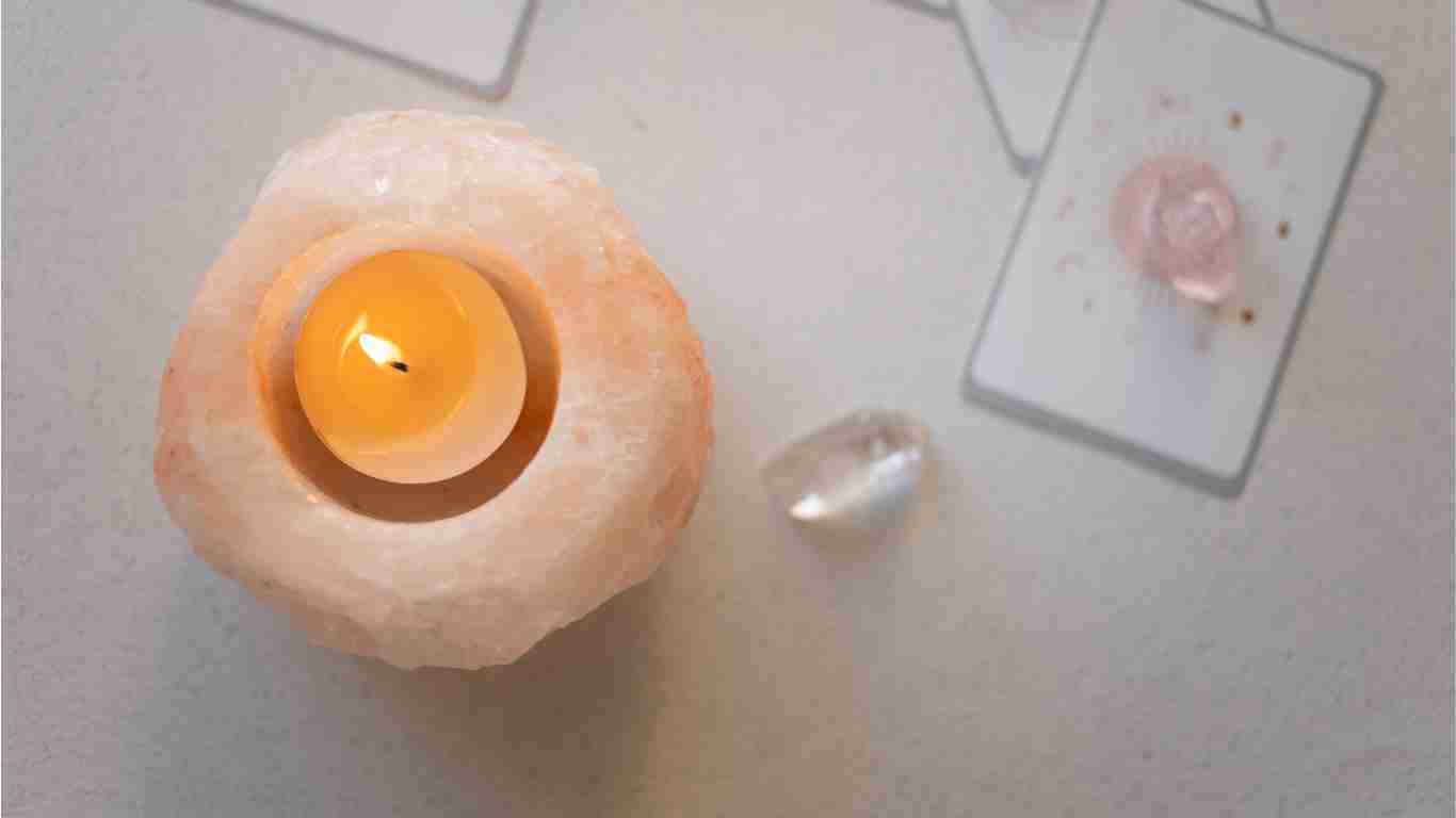 A candle, symbolizing peace and healing