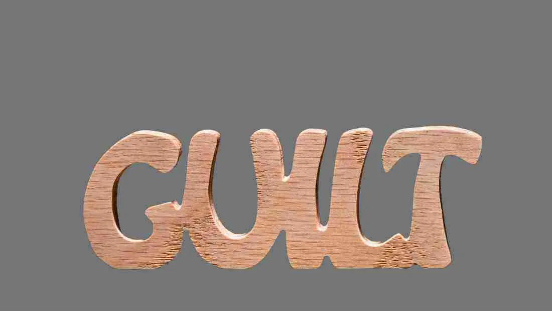 The word GUILT