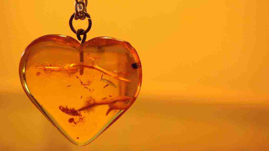 A glass heart indicating a fragile but empathetic nature